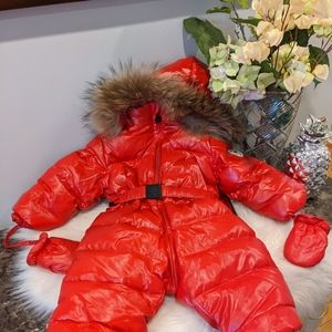 Beautiful Puffer Snow Suit 12-18 Months, NEW